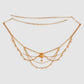 Women Gold-Plated White CZ-Studded Handcrafted Kamarbandh
