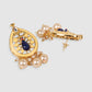 Gold-Plated White Kundan Studded Long Jewellery Set