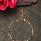 Women Gold-Toned & Brown Gold-Plated Charm Bracelet