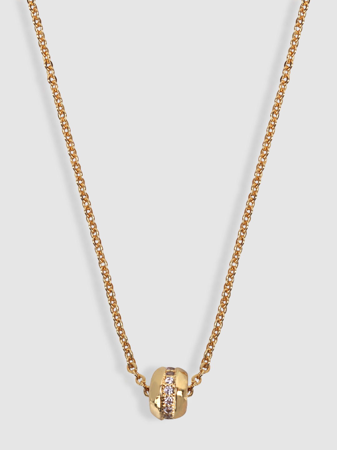 Gold-Toned & White Gold-Plated Handcrafted Necklace