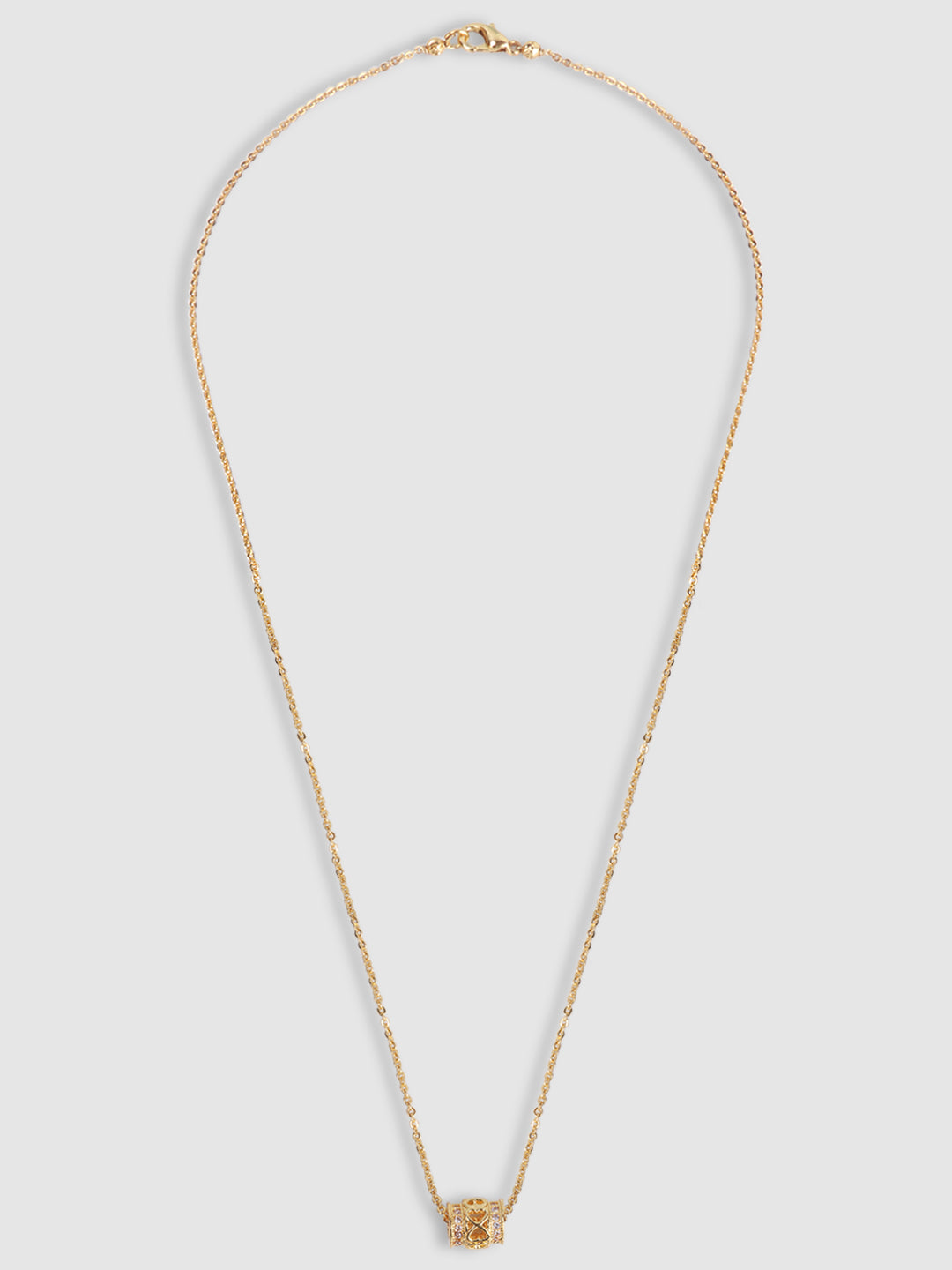 Woman Gold-Toned & White Gold-Plated Handcrafted Necklace