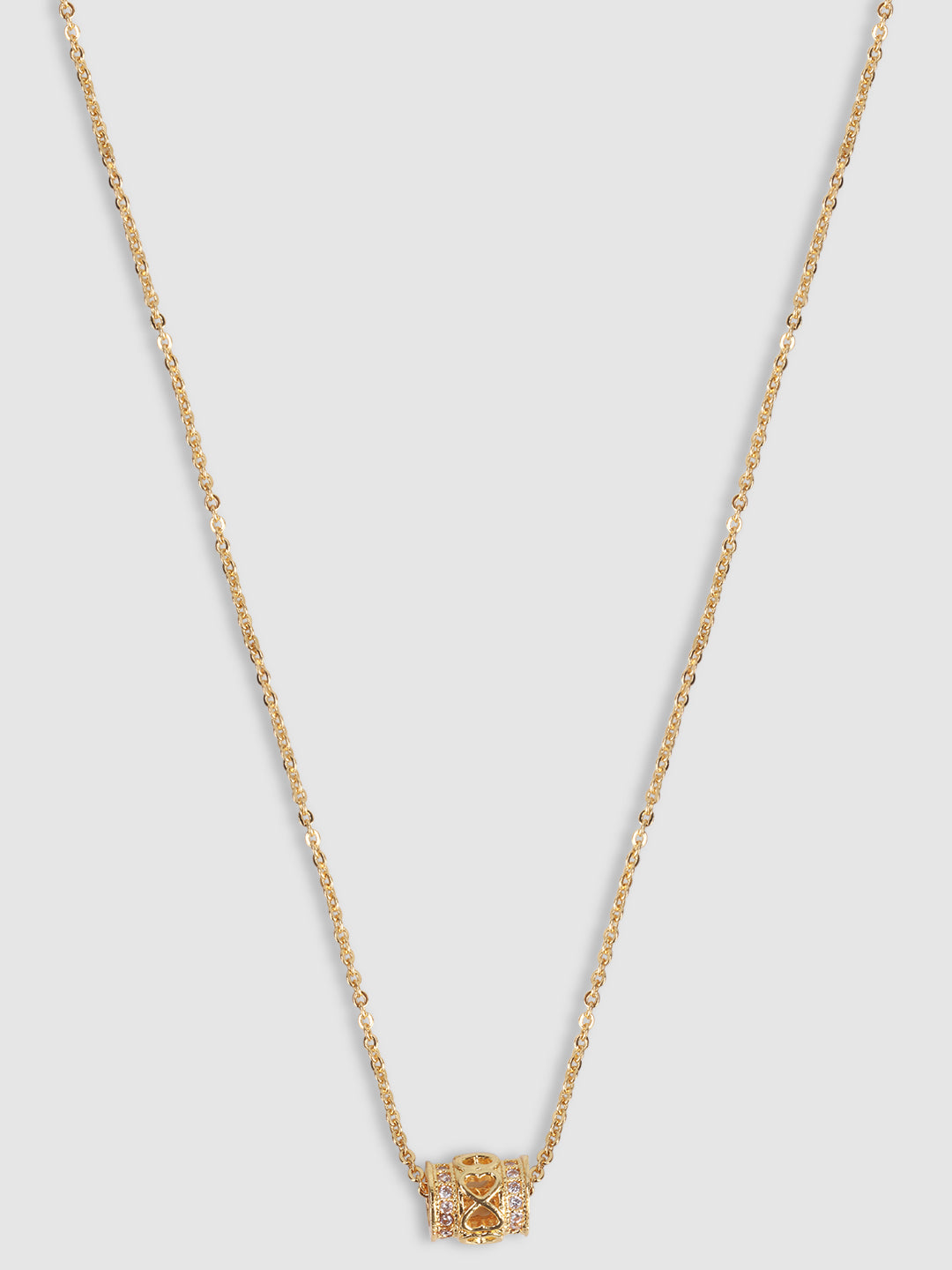 Woman Gold-Toned & White Gold-Plated Handcrafted Necklace