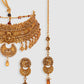 Gold-Toned Gold-Plated Stone-Studded Choker Jewellery Set