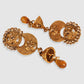 Gold-Toned Gold-Plated Stone-Studded Choker Jewellery Set