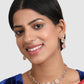 Jewels Gehna Gold-Plated White AD-Studded Jewellery Set