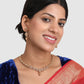 Gold-Plated White AD Stone-Studded & Beaded Jewellery Set