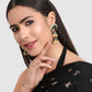 Green & White Contemporary Jhumkas Earrings