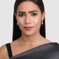 Gold-Plated Pink Stone Studded Jewellery Set