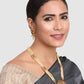 Gold-Plated & Off-White Stone Studded Jewelry Set