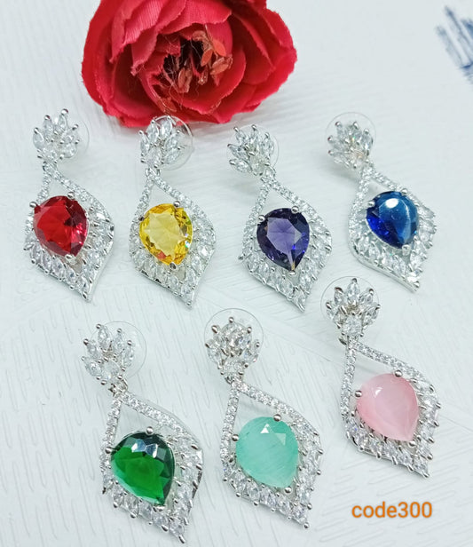 Designer American Diamond Earrings set