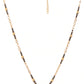 Black Gold-Plated Beaded & AD-Studded Mangalsutra