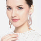 Rose Gold-Plated AD Studded Handcrafted Drop Earrings