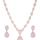 Rose Gold-Plated AD-Studded Handcrafted Jewellery Set