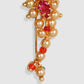 Set Of 3 Vilandi Gold-Plated & White CZ-Studded & Beaded Nosepins